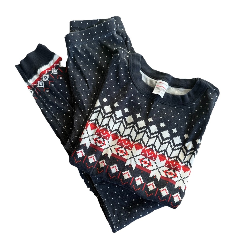 Hanna Andersson pajamas 140 cm, size 10, unisex, Holiday, Christmas